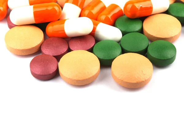Pillole colorate — Foto Stock