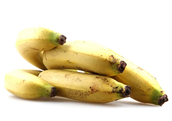 Μπανάνες απομονωμένες σε λευκό φόντο — Φωτογραφία Αρχείου
