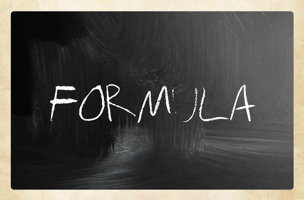 Text handwritten with white chalk on a blackboard — Stock Photo, Image