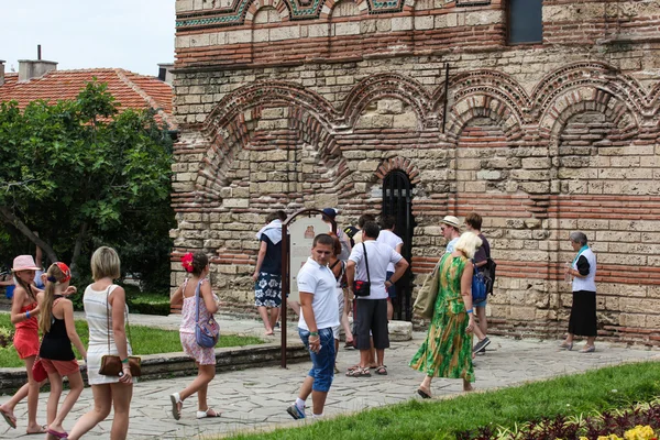 Bulgaristan 'ın Eski Nessebar ve deniz manzarası — Stok fotoğraf