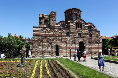 Bulgaristan 'ın Eski Nessebar ve deniz manzarası