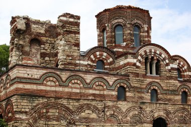 Bulgaristan 'ın Eski Nessebar ve deniz manzarası