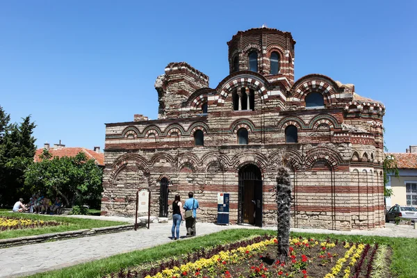 Вид на город Старый Несебр и море, Болгария — стоковое фото