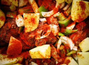 karışık sebzeli Kuzu güveç