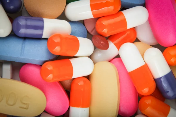 Tabletták és kapszulák — Stock Fotó