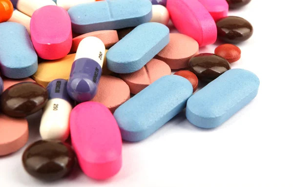 Tabletták és kapszulák — Stock Fotó