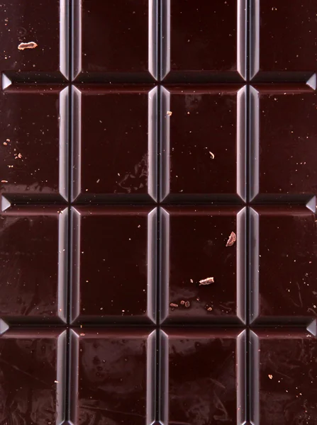 แถบช็อคโกแลตมืดเป็นพื้นหลัง — ภาพถ่ายสต็อก