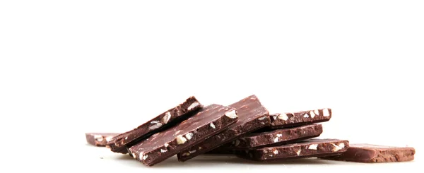 흰색으로 분리 된 초콜릿 — 스톡 사진