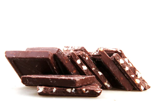 Chocolate aislado en blanco —  Fotos de Stock