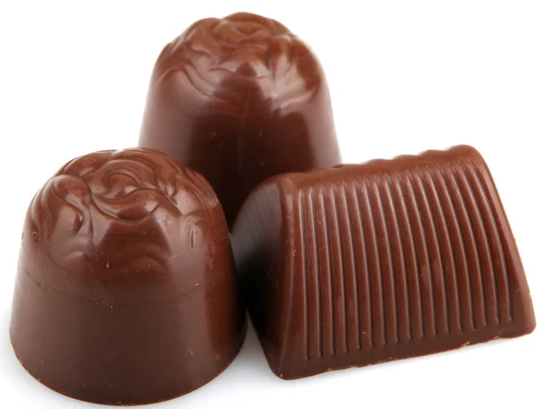 Csokoládé elszigetelt fehér alapon — Stock Fotó