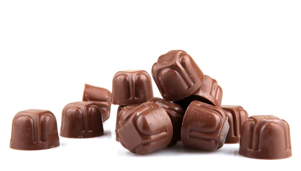 Chocolade geïsoleerd op een witte achtergrond — Stockfoto