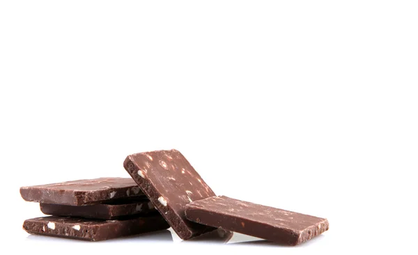 Piezas de postre de chocolate Alimentos dulces — Foto de Stock