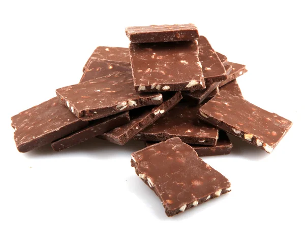 Piezas de postre de chocolate Alimentos dulces — Foto de Stock