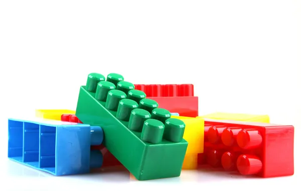 Plastic Building Blocks — Stock Photo, Image