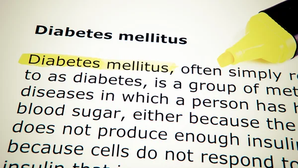 Diabetes mellitus — Fotografia de Stock