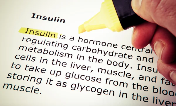 Insulin — Stock Photo, Image