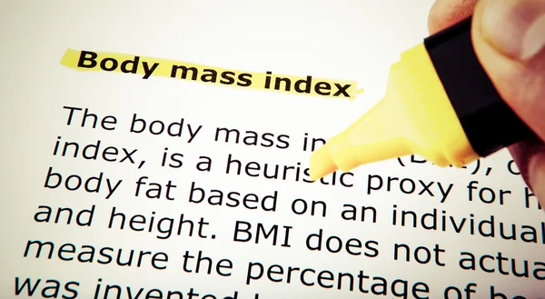 Index tělesné hmotnosti — Stock fotografie