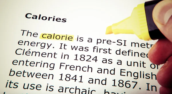 Calorie — Foto Stock