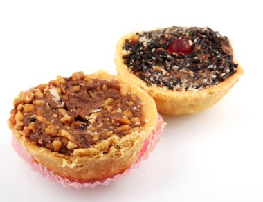 Beyaz bir arka plan üzerinde izole kek