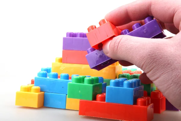 Plastic Building Blocks — Stock Photo, Image