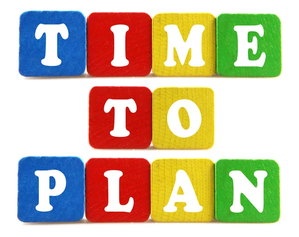 Time to plan concept — Stock Photo, Image