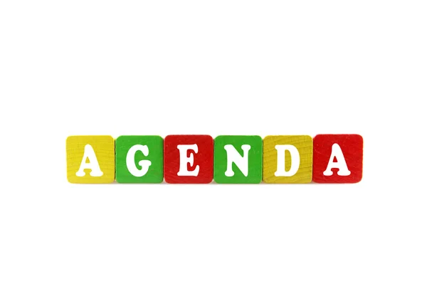 Agenda Concept — Stockfoto