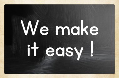 kolay kavramı yaparsak...