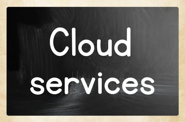 Conceito de serviços em nuvem — Fotografia de Stock