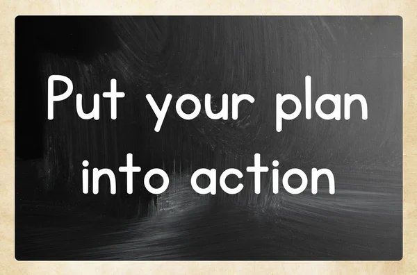 Pon tu plan en acción —  Fotos de Stock