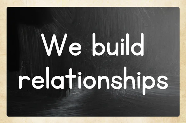 Construimos relaciones — Foto de Stock
