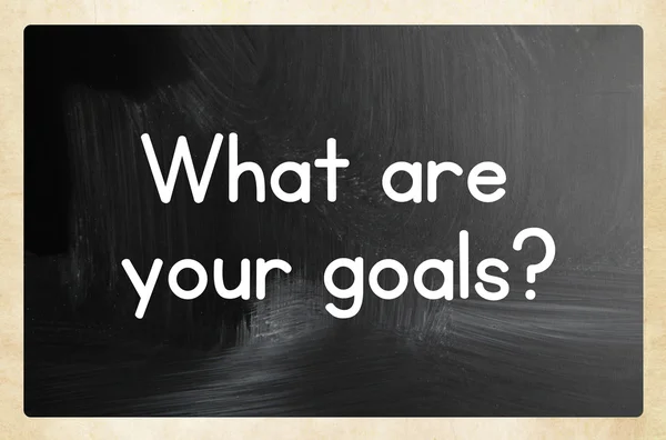 What are your goals concept — Stock Photo, Image