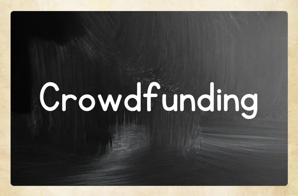 Crowdfunding concept — Stockfoto