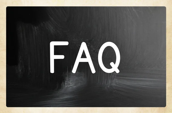 FAQ concept — Stockfoto