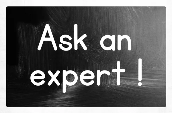 Ask an expert concept — Stock Photo, Image