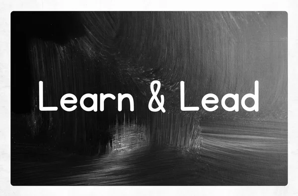 Learn and lead concept — Stock Photo, Image