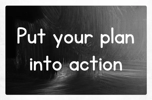 Put your plan into action — Stock Photo, Image