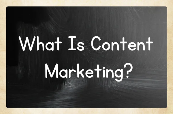 What is content marketing? — Stock Photo, Image