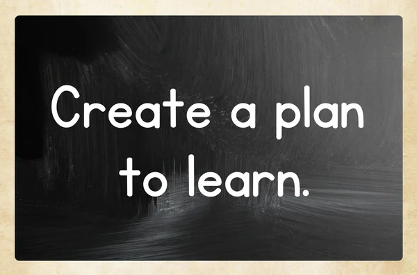 Maak een plan om te leren — Stockfoto