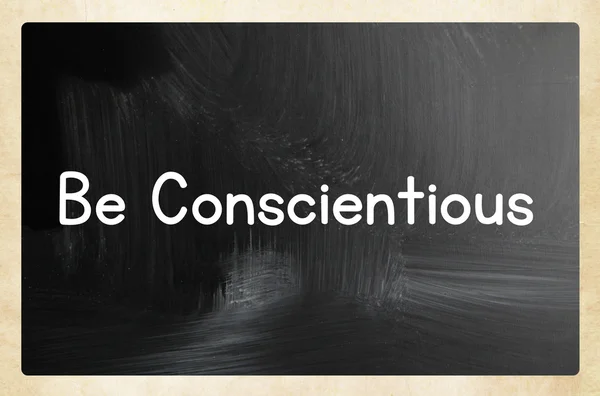 Être consciencieux concept — Photo