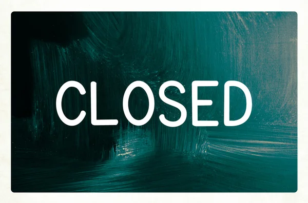 Closed concept — Stock Photo, Image