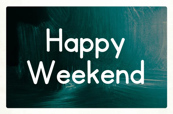 Happy weekend concept — Stock Photo, Image