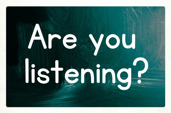 Are you listening concept — Stock Photo, Image