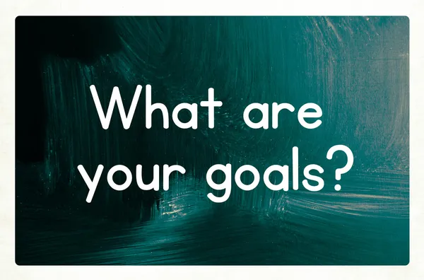 Was sind Ihre Ziele? — Stockfoto