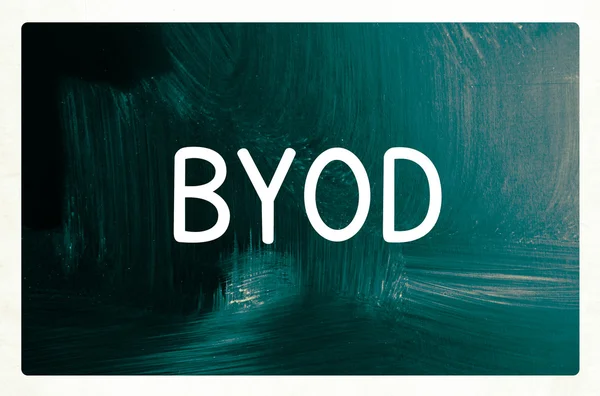 Byod 概念 — — 带来您自己的设备 — 图库照片