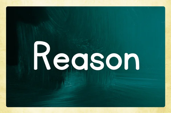 Reason concept — Stock Photo, Image