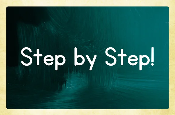 Step by step concept — Stock Photo, Image