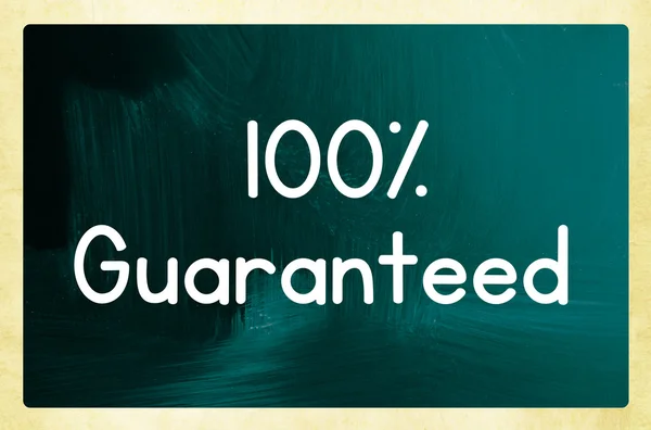 100% garantito — Foto Stock
