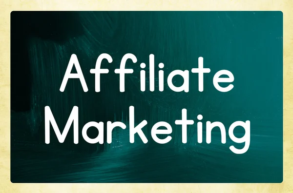 Affiliate marketing koncept — Stockfoto