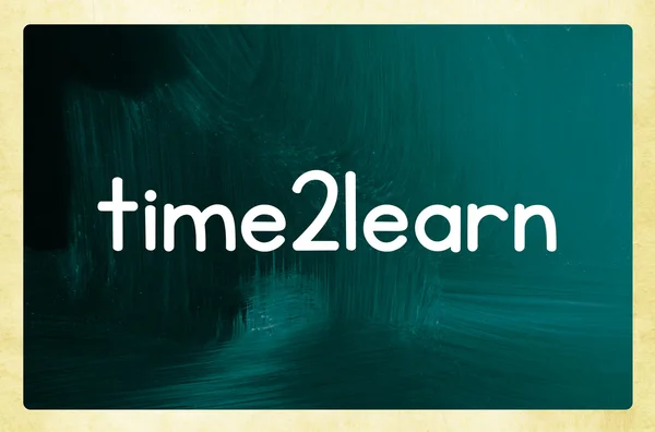 Time2learn concepto —  Fotos de Stock