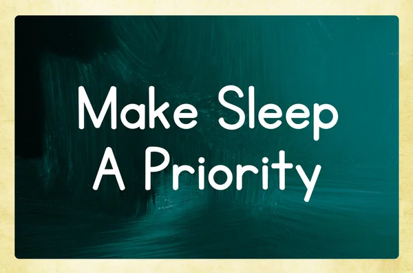 Make sleep a priority — Stock Photo, Image